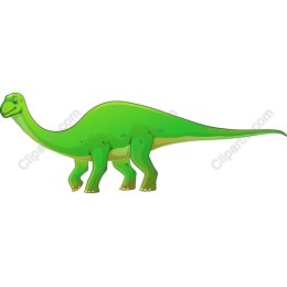 Charming Green Dinosaur