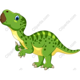 Charming Cartoon Dinosaur