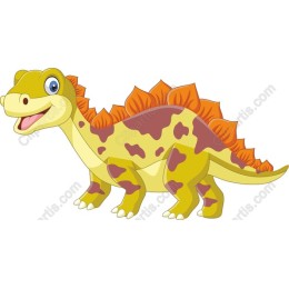 Adorable Cartoon Dinosaur