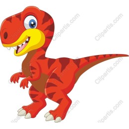 Adorable Cartoon T-Rex