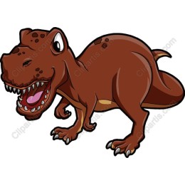 Cheerful T-Rex Cartoon