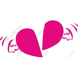 Broken Heart with Wings