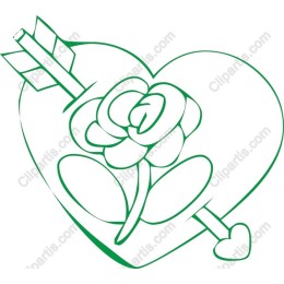 Romantic Heart and Rose