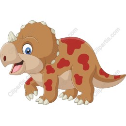 Cute Triceratops Cartoon