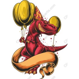 Festive T-Rex Celebration