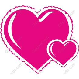 Vibrant Pink Heart Set
