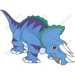 Blue Triceratops