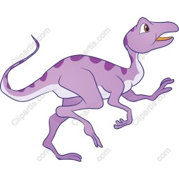Playful Purple Dinosaur
