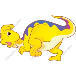 Playful Yellow Dinosaur