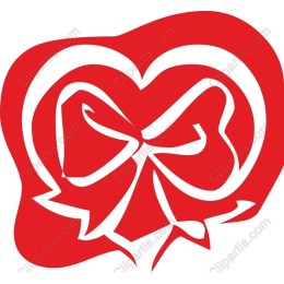 Romantic Heart with Bow