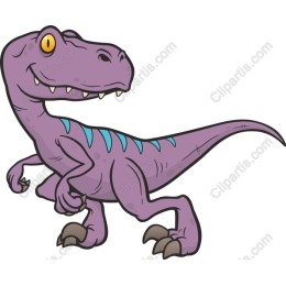 Charming Purple Dinosaur