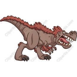 Fierce Cartoon Dinosaur