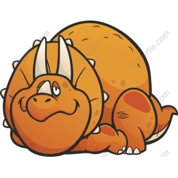 Charming Orange Dinosaur