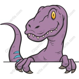 Playful Purple Dinosaur
