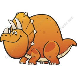 Cheerful Cartoon Dinosaur