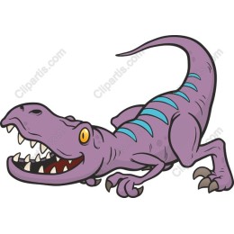 Playful Purple Dinosaur