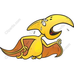 Whimsical Cartoon Pterosaur