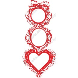 Ornate Three-Shape Frame