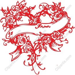 Romantic Heart with Roses