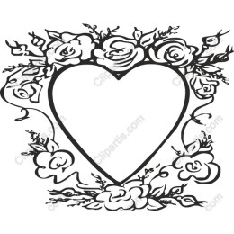 Floral Heart Frame
