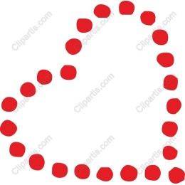 Red Dotted Heart