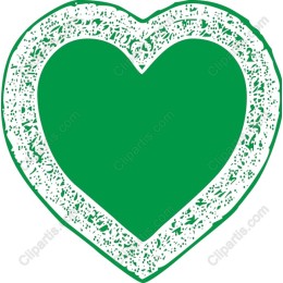 Hand-Drawn Green Heart