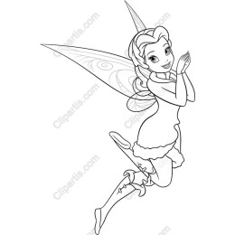 Magical Fairy Line Art