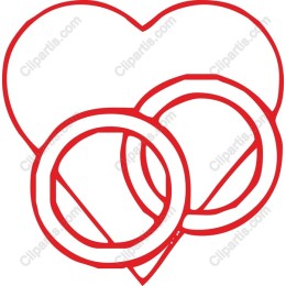 Love Symbol - Heart and Wedding Rings