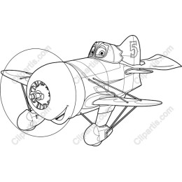 Charming Cartoon Airplane