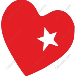 Red Heart with Star