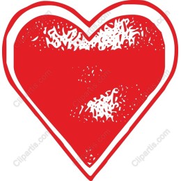 Red Grunge Heart