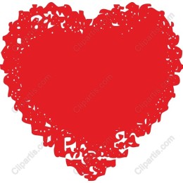 Red Scribble Heart