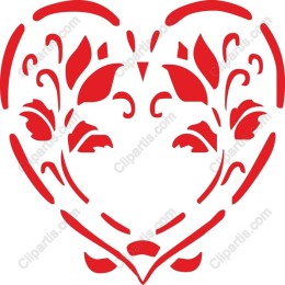 Elegant Floral Heart