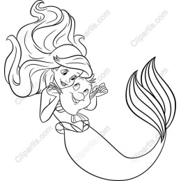 Whimsical Mermaid and Companion