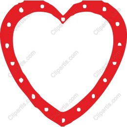 Red Polka Dot Heart