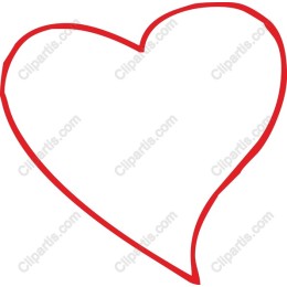 Red Heart Outline