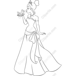 Whimsical Princess and Frogs