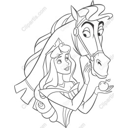 Enchanting Princess and Horse