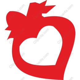 Red Heart with Crown