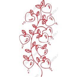 Whimsical Heart and Leaf