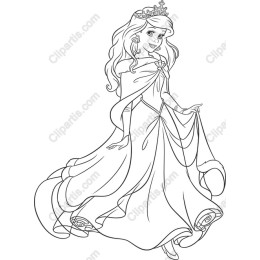 Princess Line Art