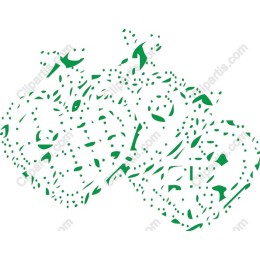 Abstract Green Whirl