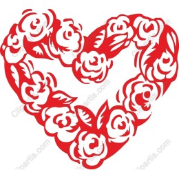 Rose-Adorned Heart