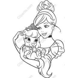 Enchanting Princess and Puppy