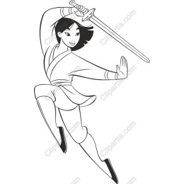 Dynamic Sword-Wielding Character