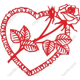 Romantic Rose Heart