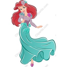 Whimsical Princess in Flowing Gown
