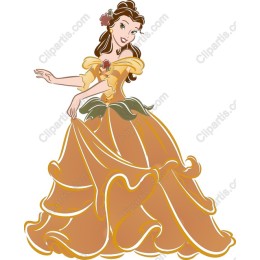Enchanting Princess in Golden Gown