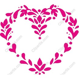 Vibrant Heart Shaped Floral