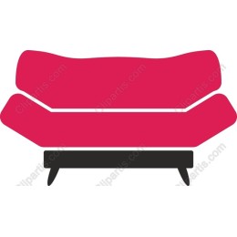 Modern Pink Sofa